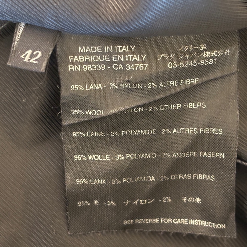 Prada Charcoal‎ Wool Jacket - Picture 8 of 9